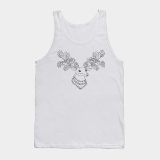 Autumn deer with acorns and leafs Tank Top